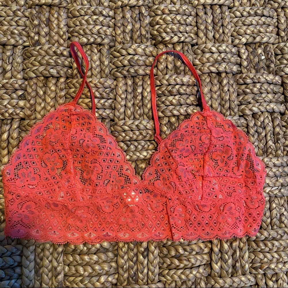 Damsel Melon Color Lace Bralette Medium